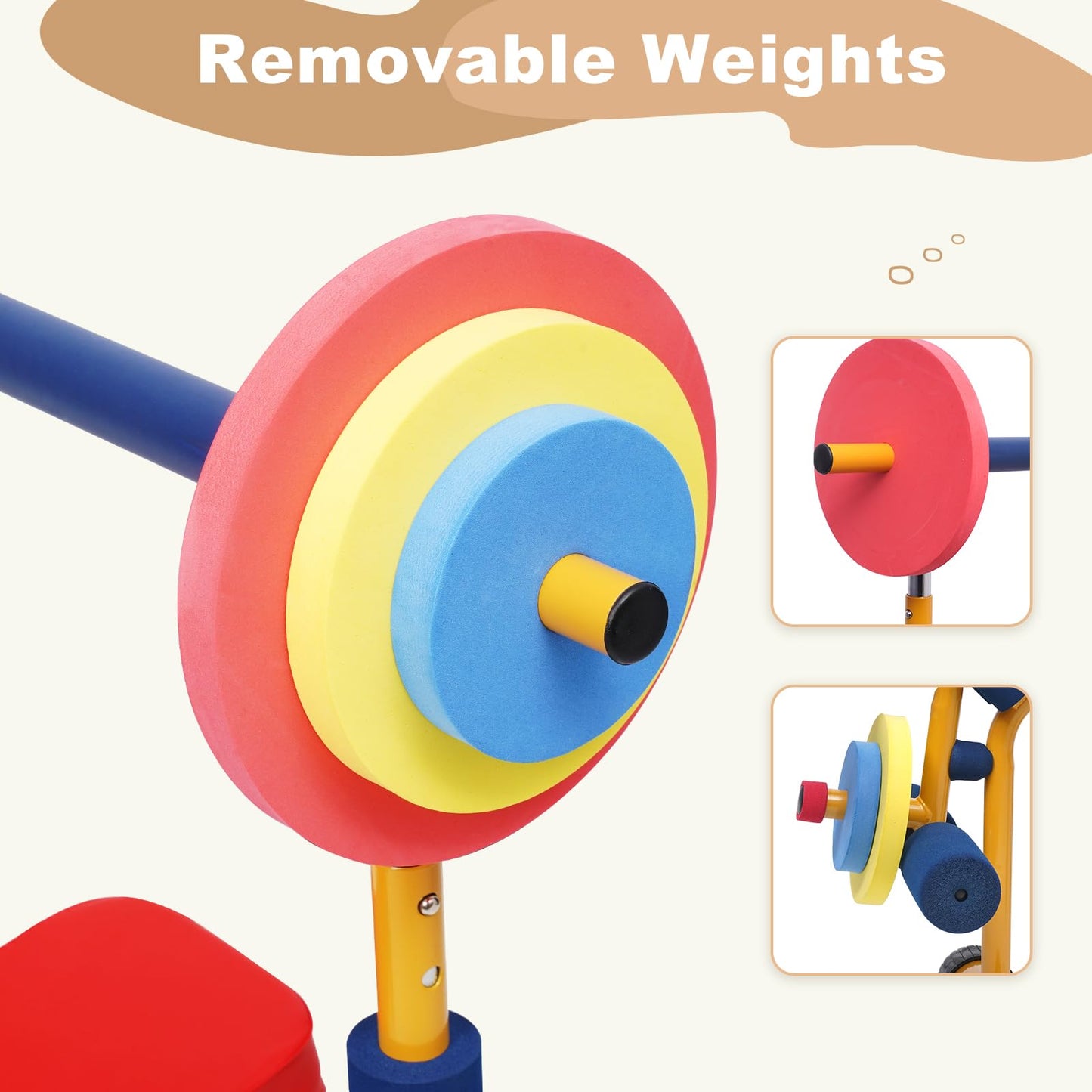Home-Man Kids Weight Bench Set – Indoor Toddler Gym for Ages 3+