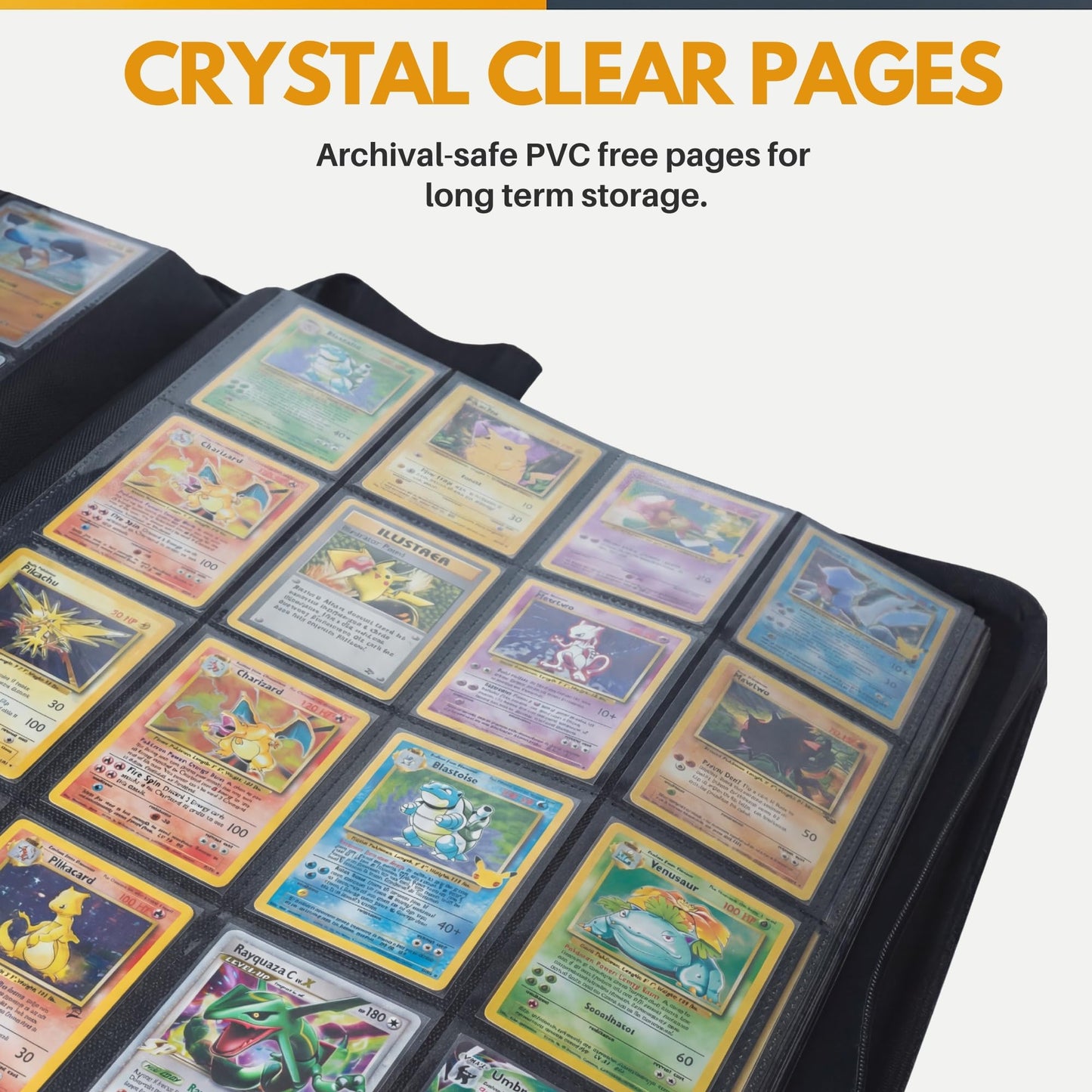 HOMEXPRO X PRO 1000+ Card Binder – 1024-Capacity, 16-Pocket, 200 Sleeves Included
