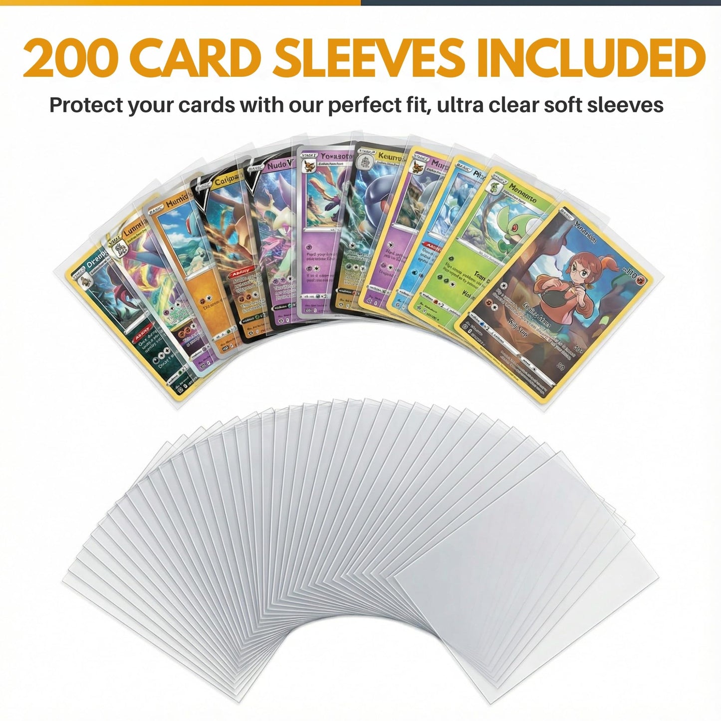 HOMEXPRO X PRO 1000+ Card Binder – 1024-Capacity, 16-Pocket, 200 Sleeves Included