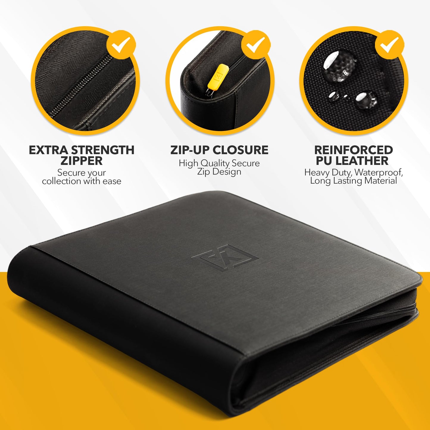 HOMEXPRO X PRO Graded Card Binder — 60 Slabs, 6-Pocket, Ringless PSA/CGC Case