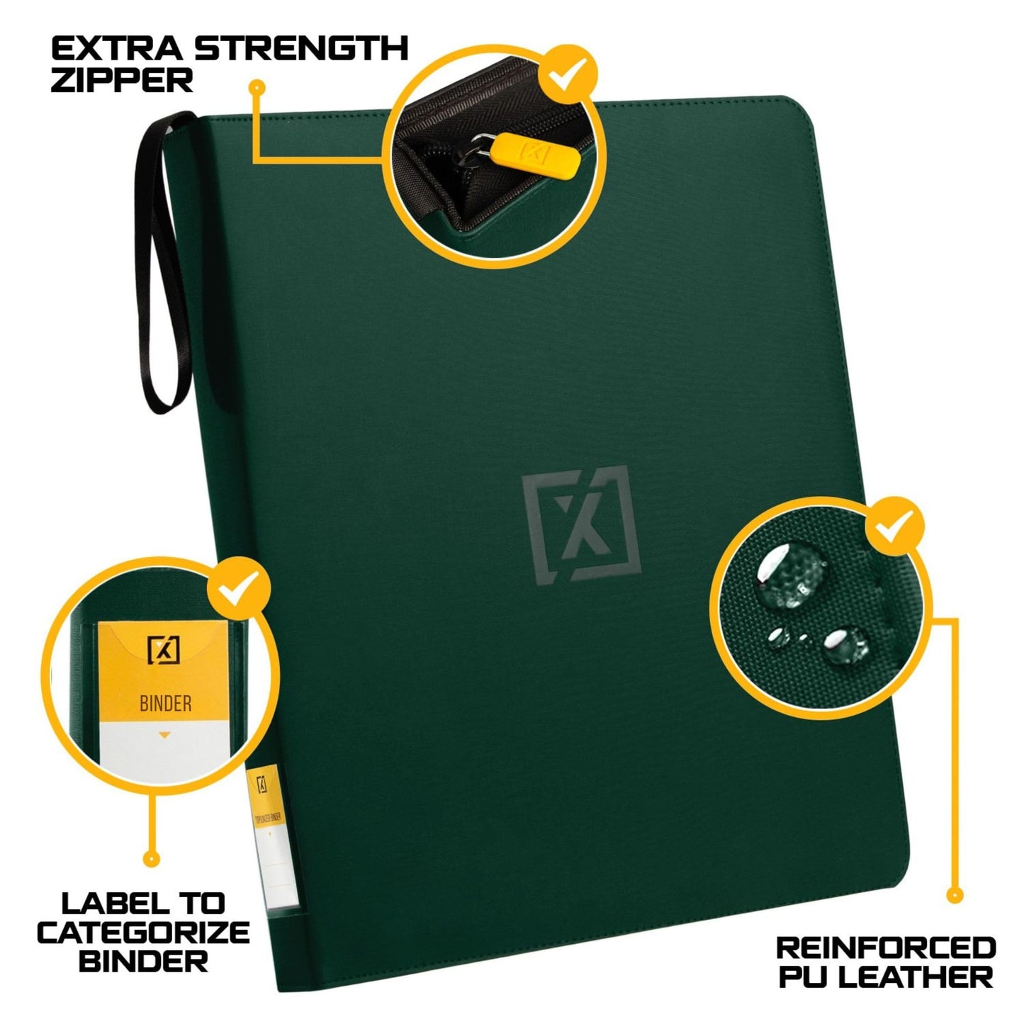 HOMEXPRO X PRO Toploader Binder | 252 Capacity, 9-Pocket Pages, Ringless Double-Sided Pockets