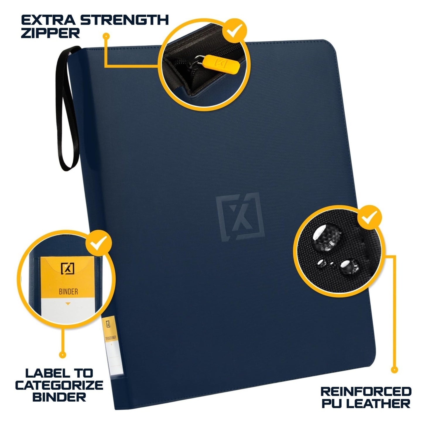 HOMEXPRO X PRO Toploader Binder — 252 Toploaders, 9-Pocket Pages, Ringless Design | 20 Toploaders Included