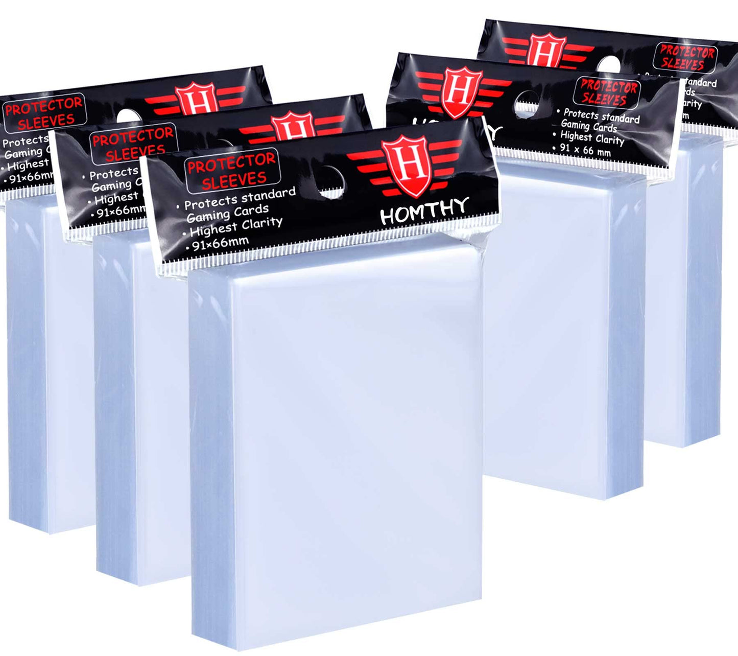 Homthy 500-Count Card Sleeves – Clear Non-PVC Protectors for MTG & Baseball Cards