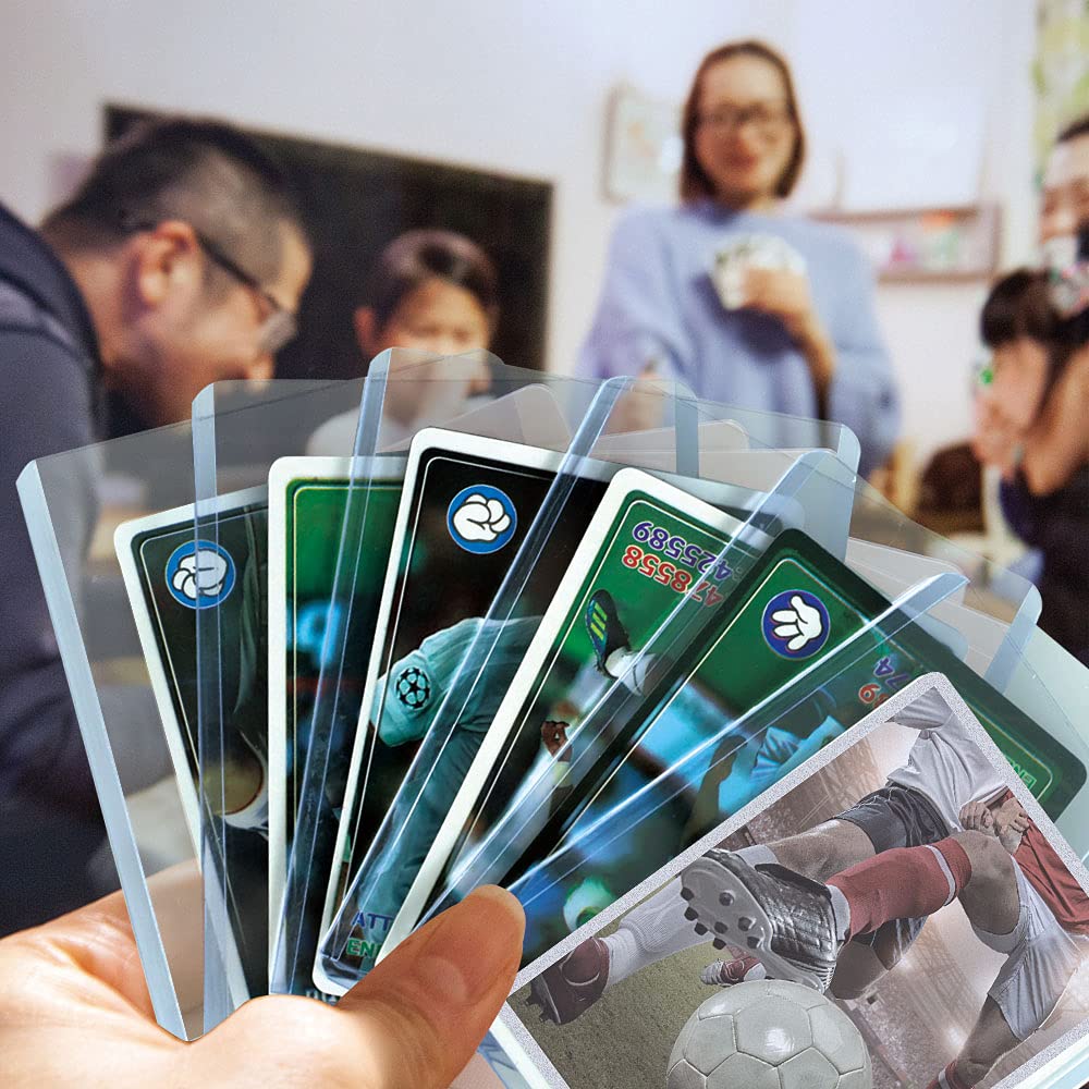 Homthy 250 PCS TopLoaders Card Sleeves – 3x4 Inch Protectors for MTG, TCG, Baseball & Sports Cards