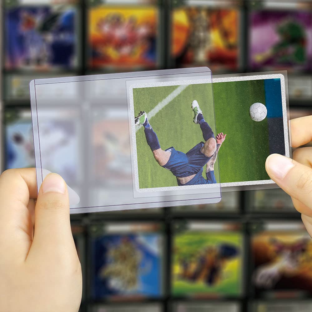 Homthy 250 PCS TopLoaders Card Sleeves – 3x4 Inch Protectors for MTG, TCG, Baseball & Sports Cards