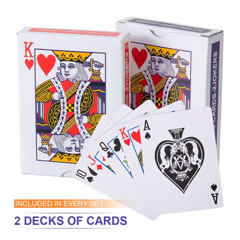 Homwom Poker Chip Set – 200PCS with Aluminum Case, 11.5g Chips for Texas Hold’em & Blackjack