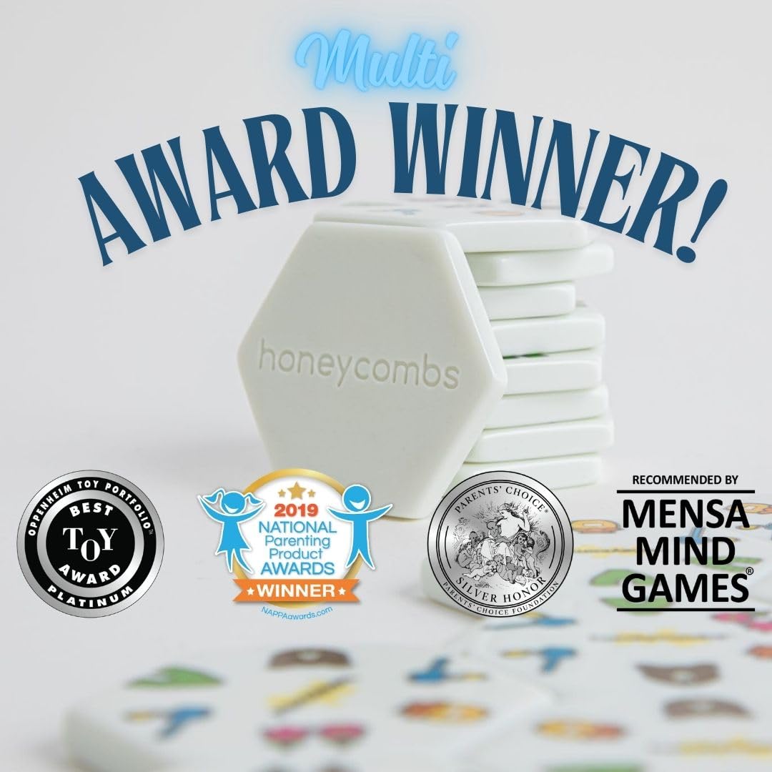 HoneyCombs Game | Family Matching & Educational Tile Game for Ages 5+, 1-8 Players