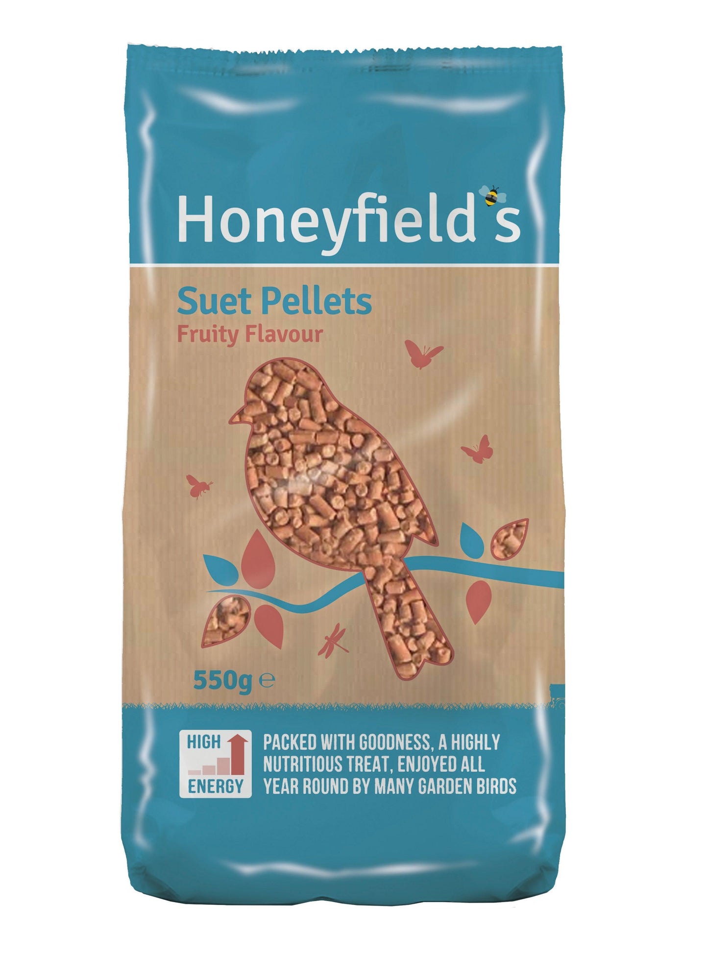 Honeyfield Suet Fruity Pellet 8x550g