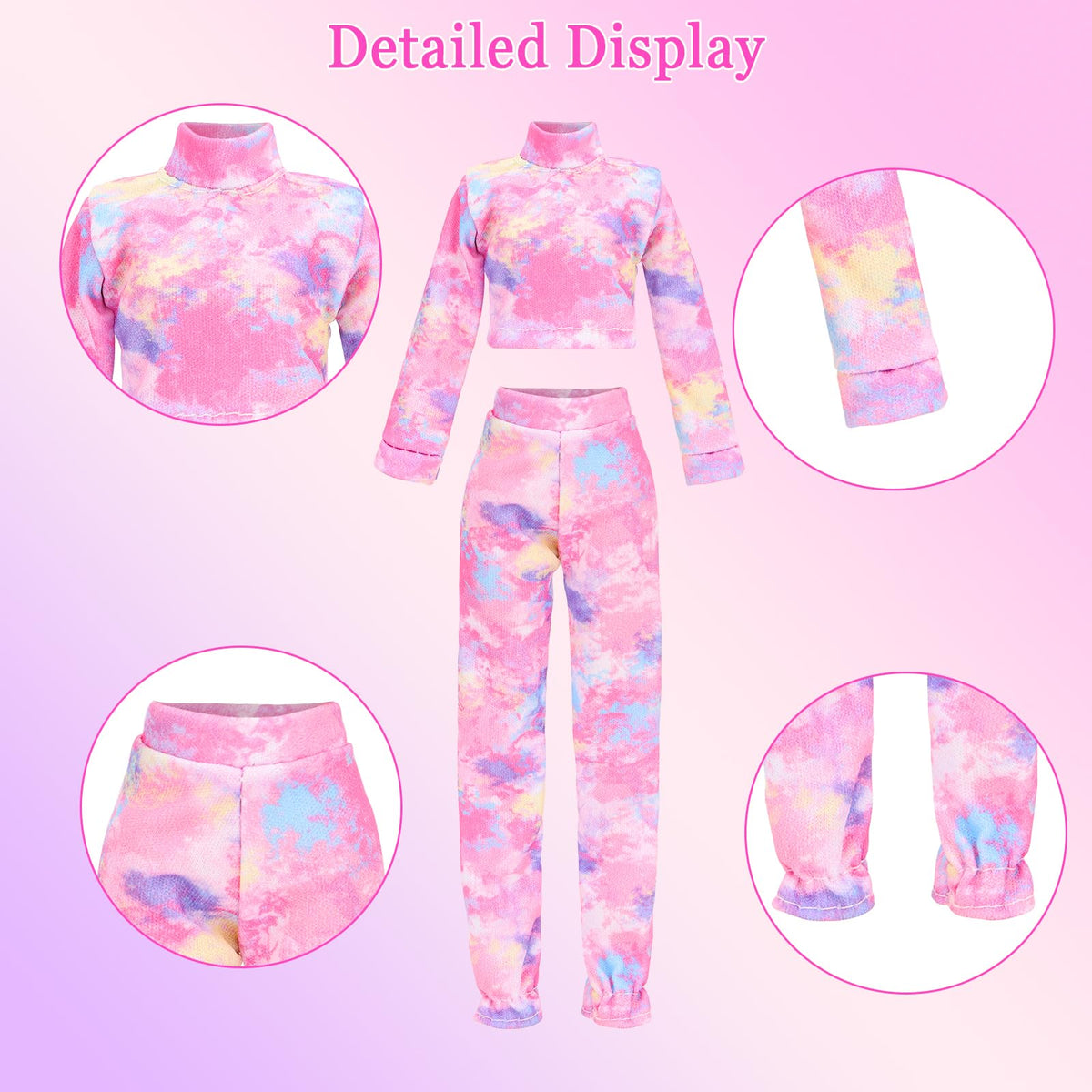 HONLAELLA 24 Pcs Doll Clothes & Accessories Set for 11.5-Inch Dolls – Sport & Street Style