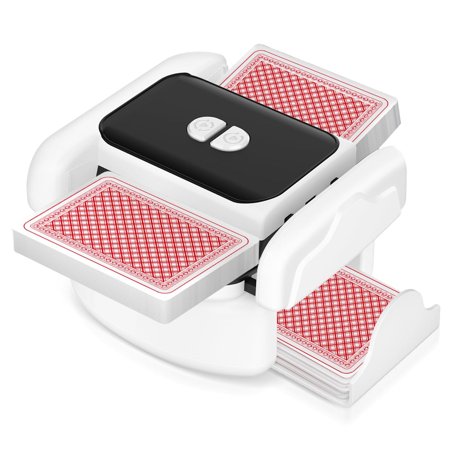 Honlunu Automatic Card Shuffler for 1-2 Decks | One-Click Shuffle, Manual Mode, USB-C Rechargeable