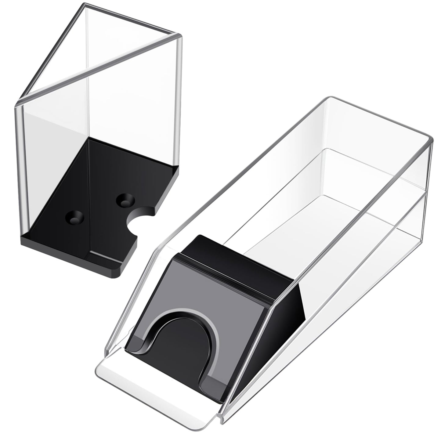 Honoson Blackjack Shoe and Discard Tray – Clear Acrylic 6-Deck Card Dealing Set