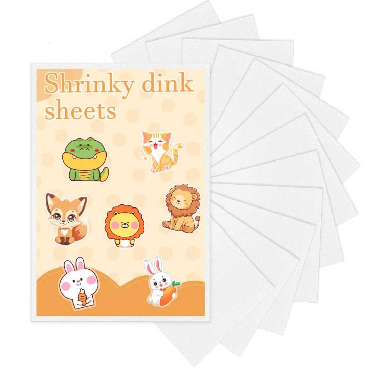 HONSIO 20 Pieces Shrinky Dink Sheets – DIY Keychains & Crafts (7.9 x 5.7 in)