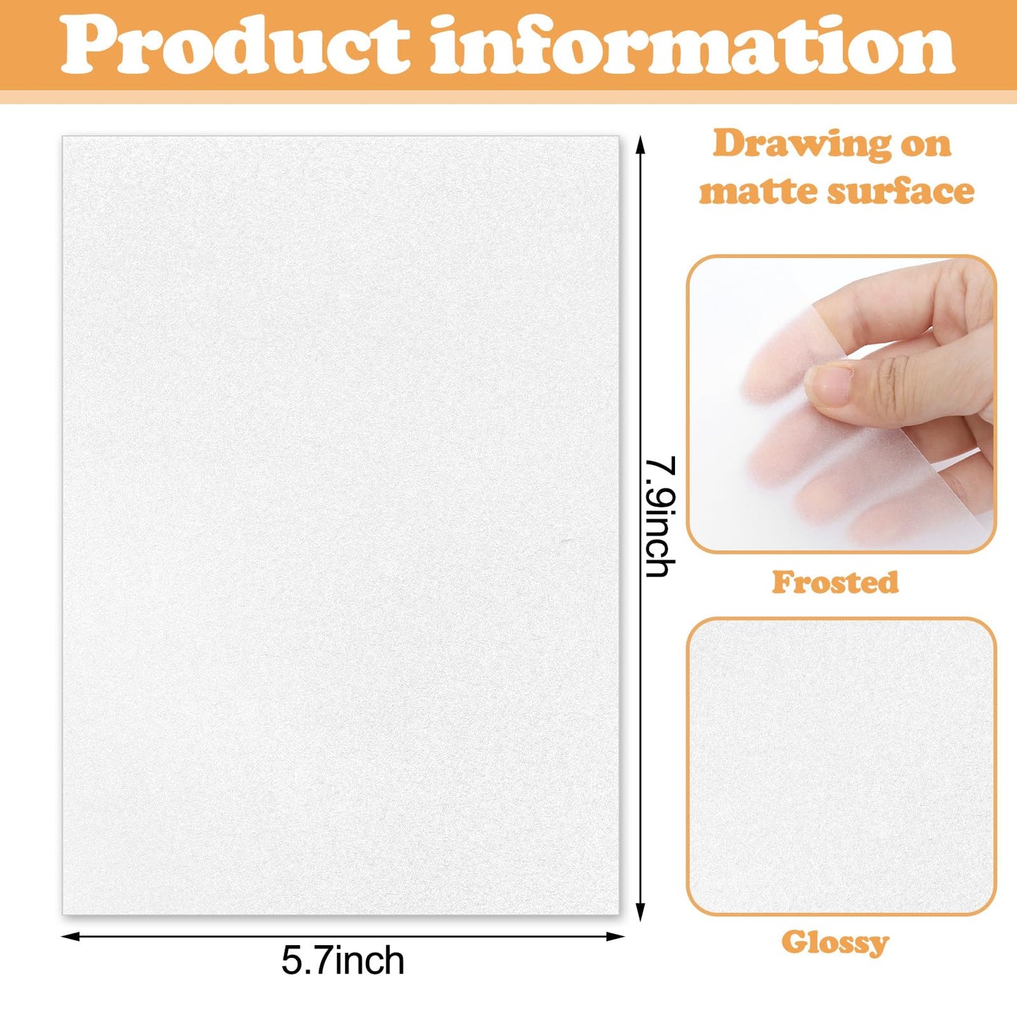 HONSIO 20 Pieces Shrinky Dink Sheets – DIY Keychains & Crafts (7.9 x 5.7 in)