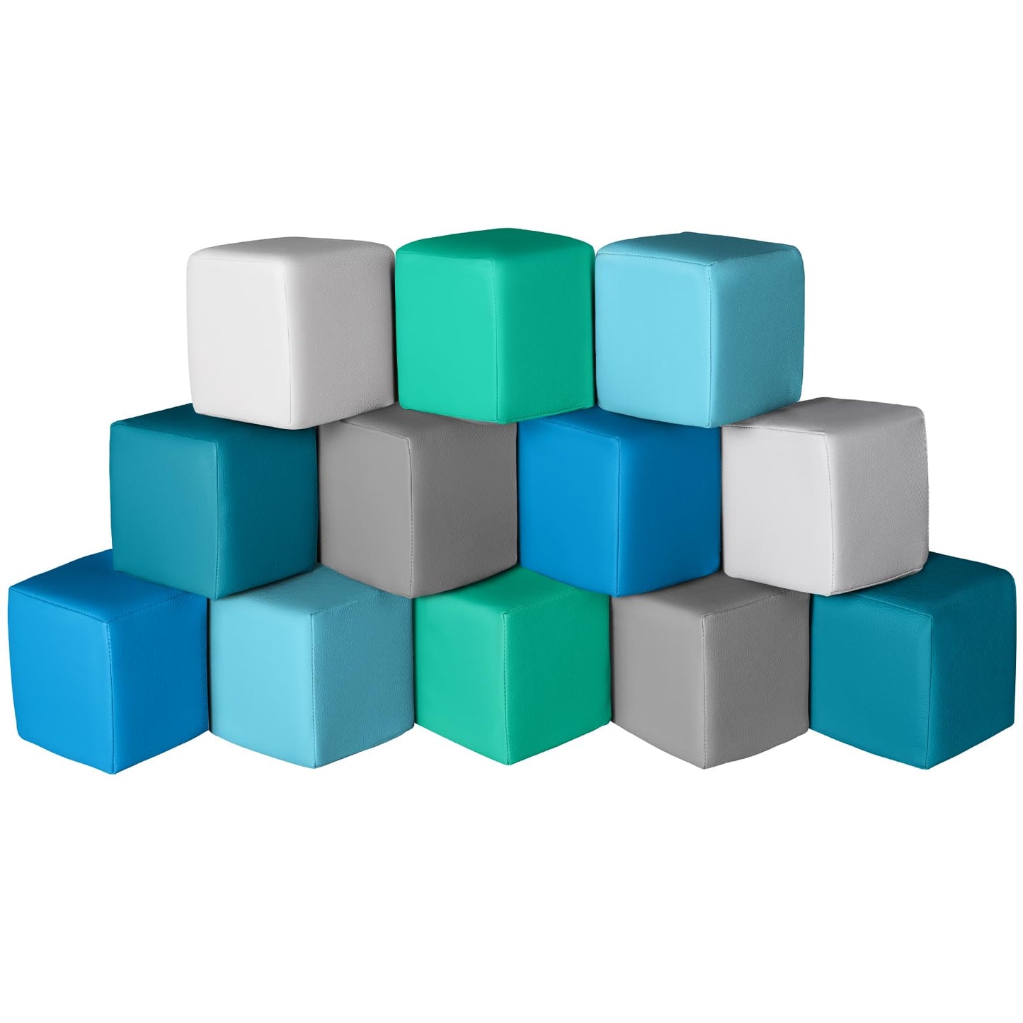 Hoohtoot Foam Building Blocks – 12-Piece Colorful Giant Blocks for Toddlers and Preschoolers