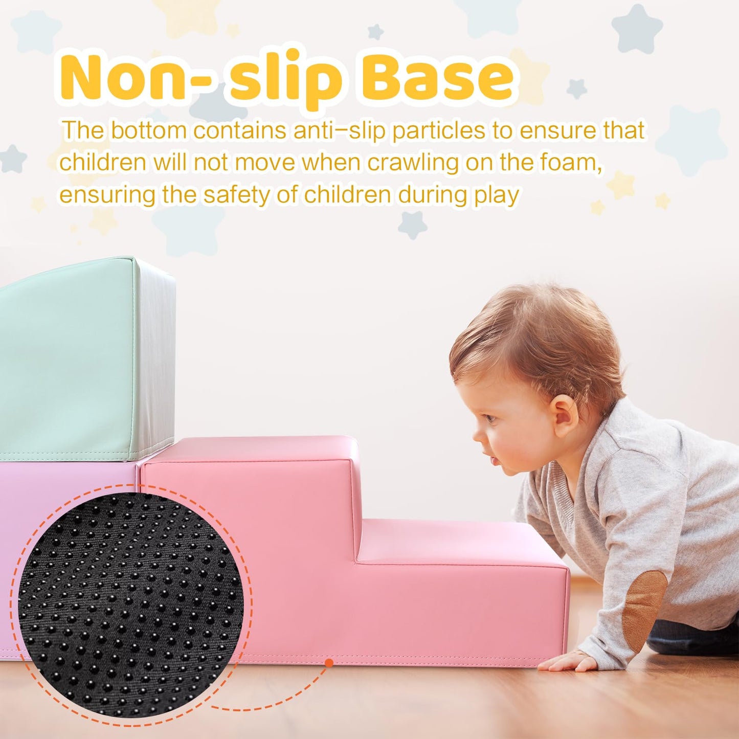 Hoohtoot Foam Climbing Blocks for Toddlers with Ball Pit – Indoor Soft Play Set (Purple)