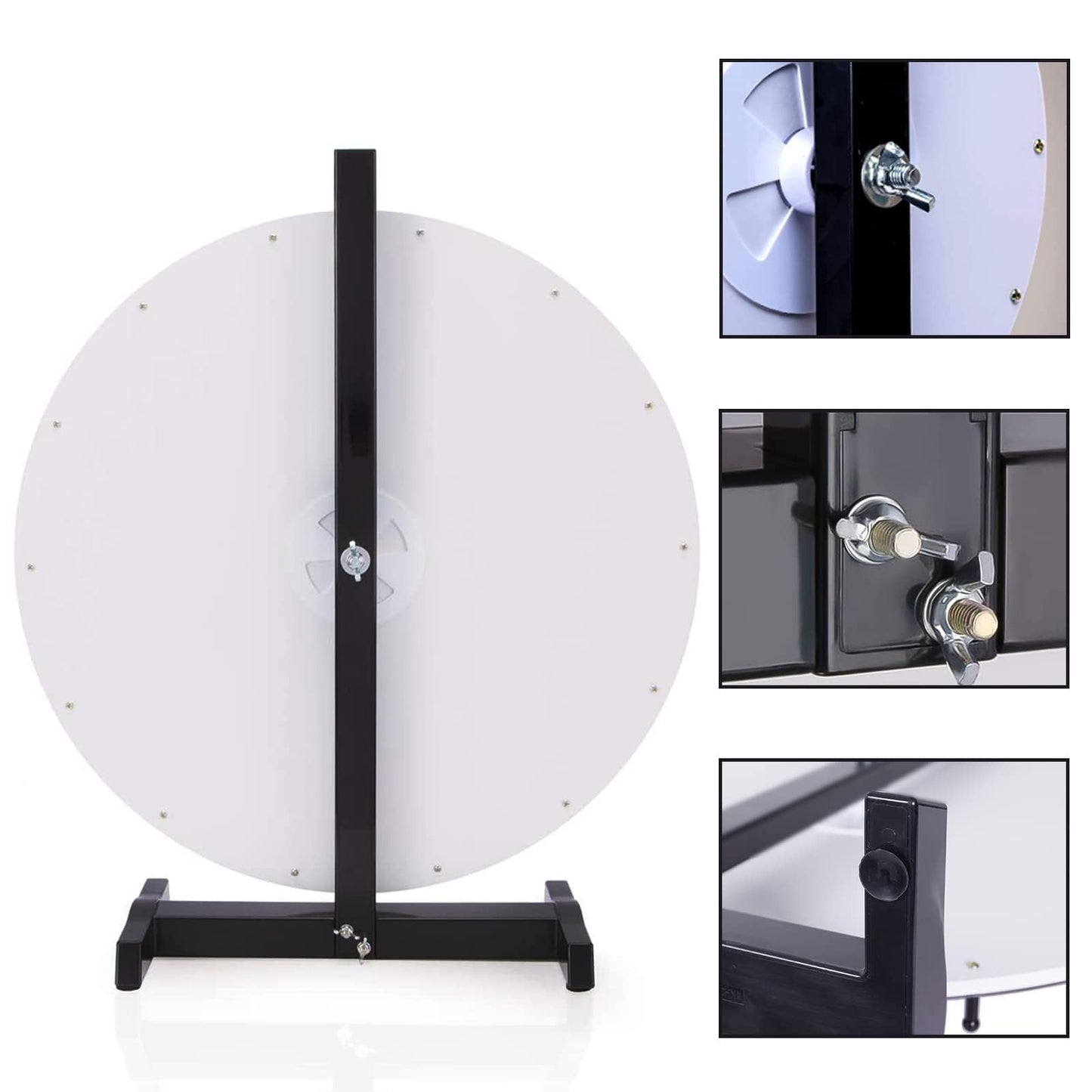 Hooomyai 24-Inch Tabletop Prize Wheel - 14 Slots, Stable Base, Dry Erase Surface
