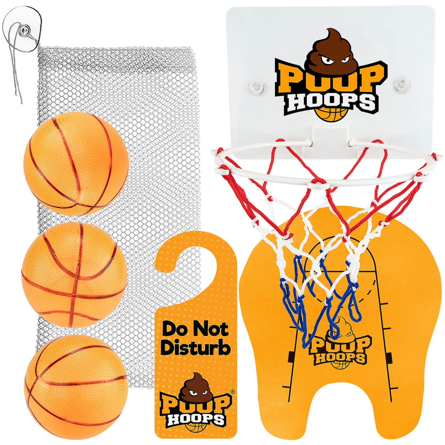Poop Hoops Toilet Basketball Game Set - Hoopla Toys
