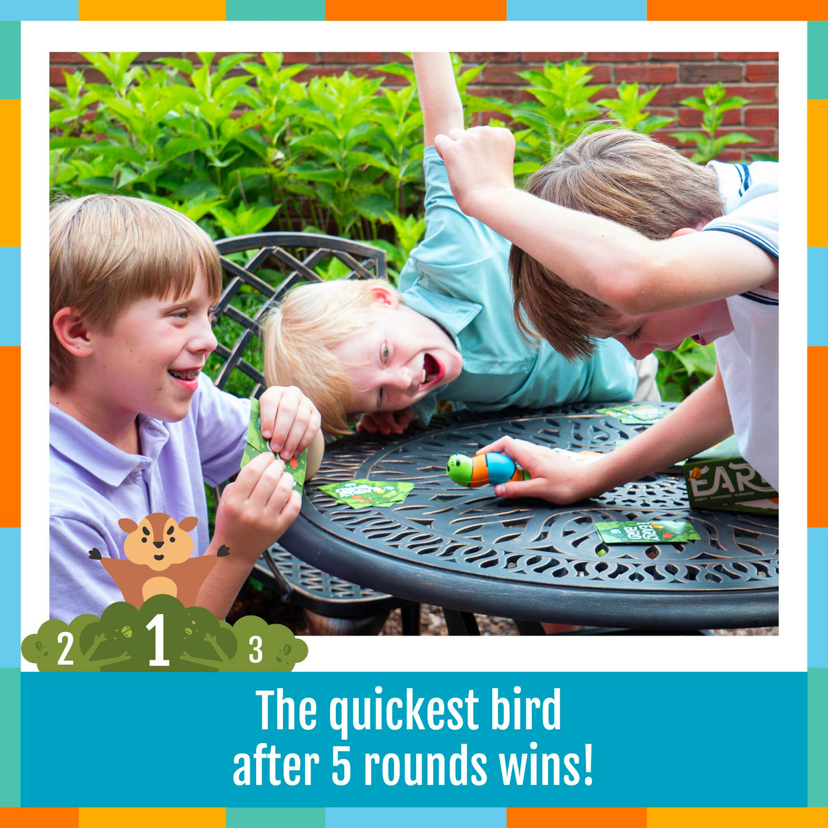 Hootenanny Games Early Bird — Fast Family Card Game for 2-6 Players