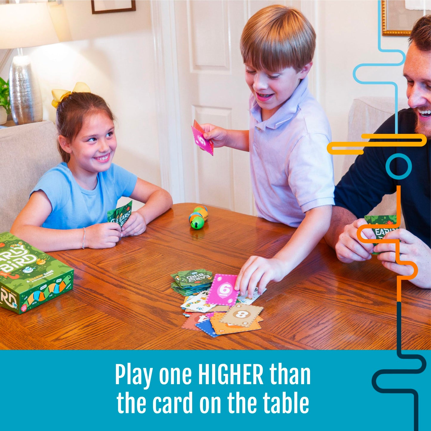 Hootenanny Games Early Bird — Fast Family Card Game for 2-6 Players