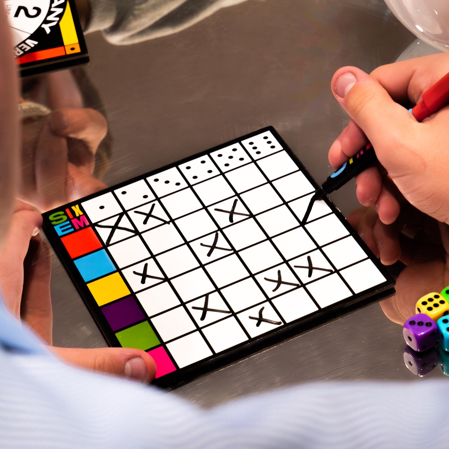 Hootenanny Games Sixem Dice Game – Fast-Paced Strategy & Sabotage for 2-4 Players