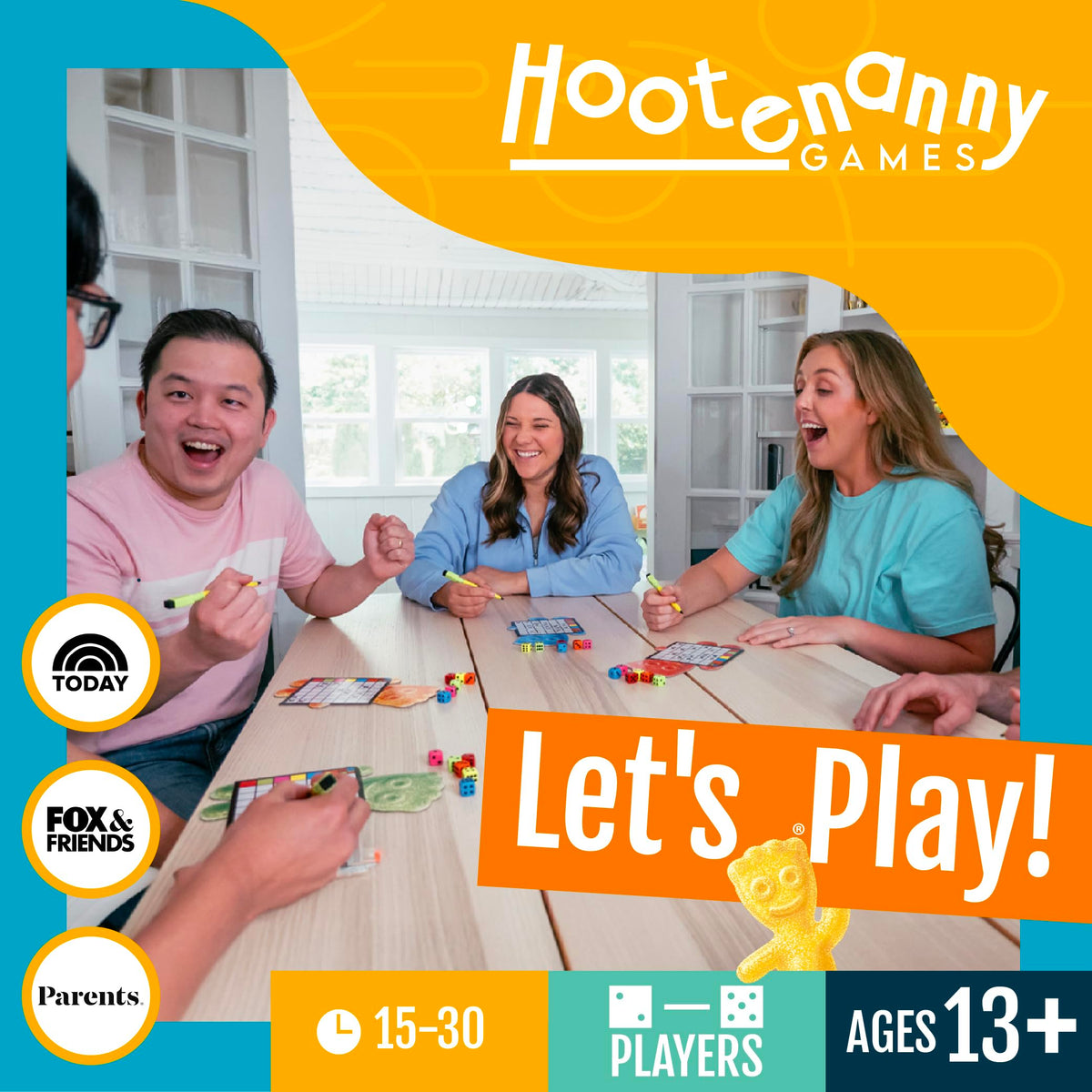 Hootenanny Games Sixem: Sour Patch Kids Dice Game | Fast-paced Strategy & Sabotage for 2-5 Players