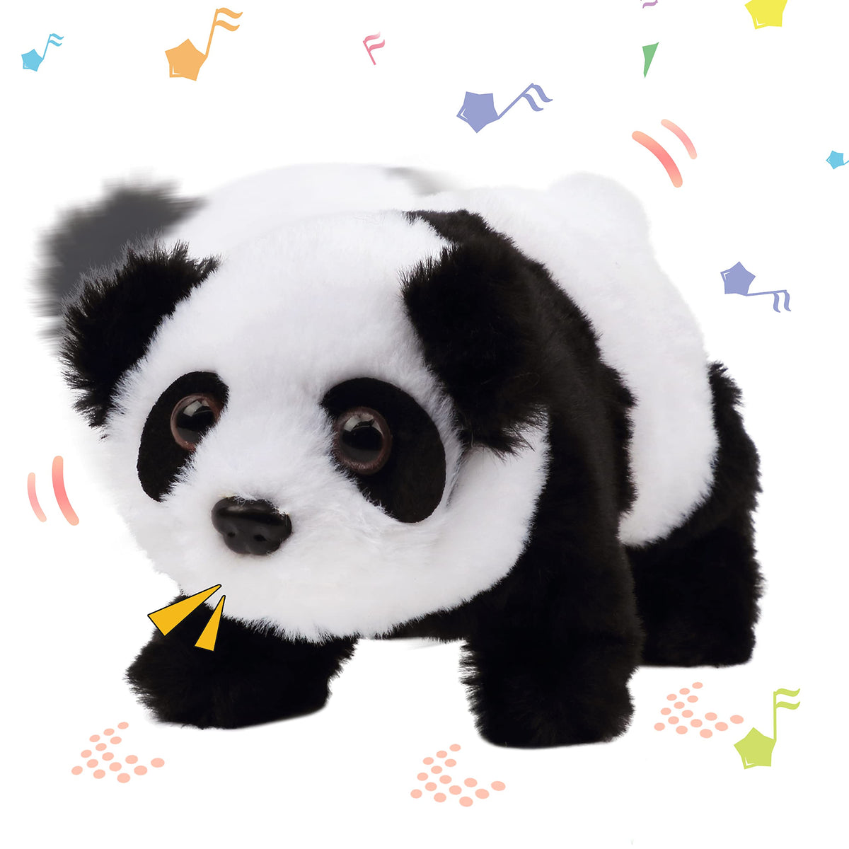 Hopearl Crawling Panda Interactive Plush Toy – 7-inch, Sounds & Movements