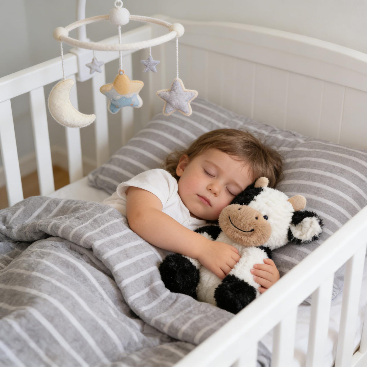 Hopearl Adorable Plush Cow Toy – 9-Inch Soft Stuffed Dairy Cattle for Kids
