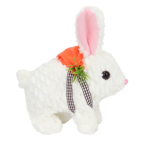Hopearl Hopping Rabbit with LED Ears Backpack — Interactive Plush Bunny Toy for Toddlers, 7"
