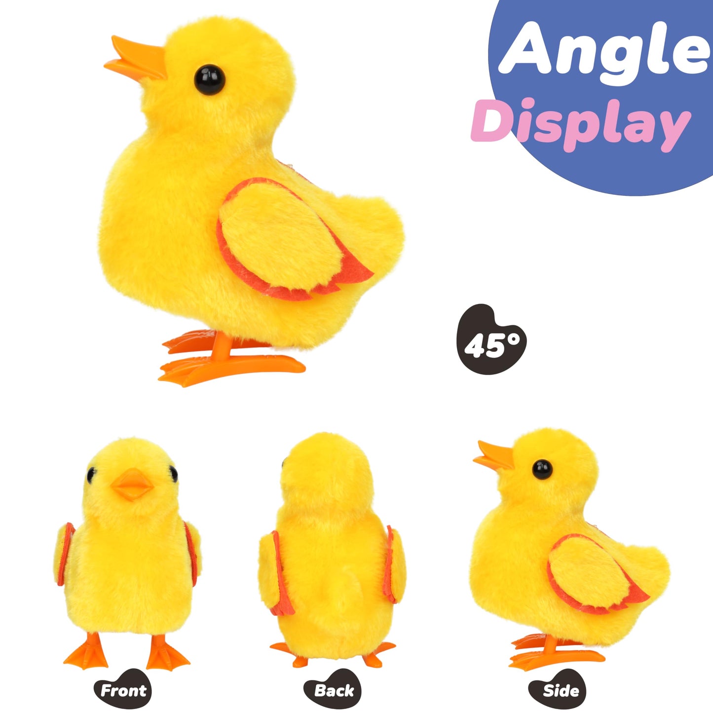 Hopearl Walking Duck Pet – Interactive 8-inch Quack Duckling Plush Toy for Toddlers