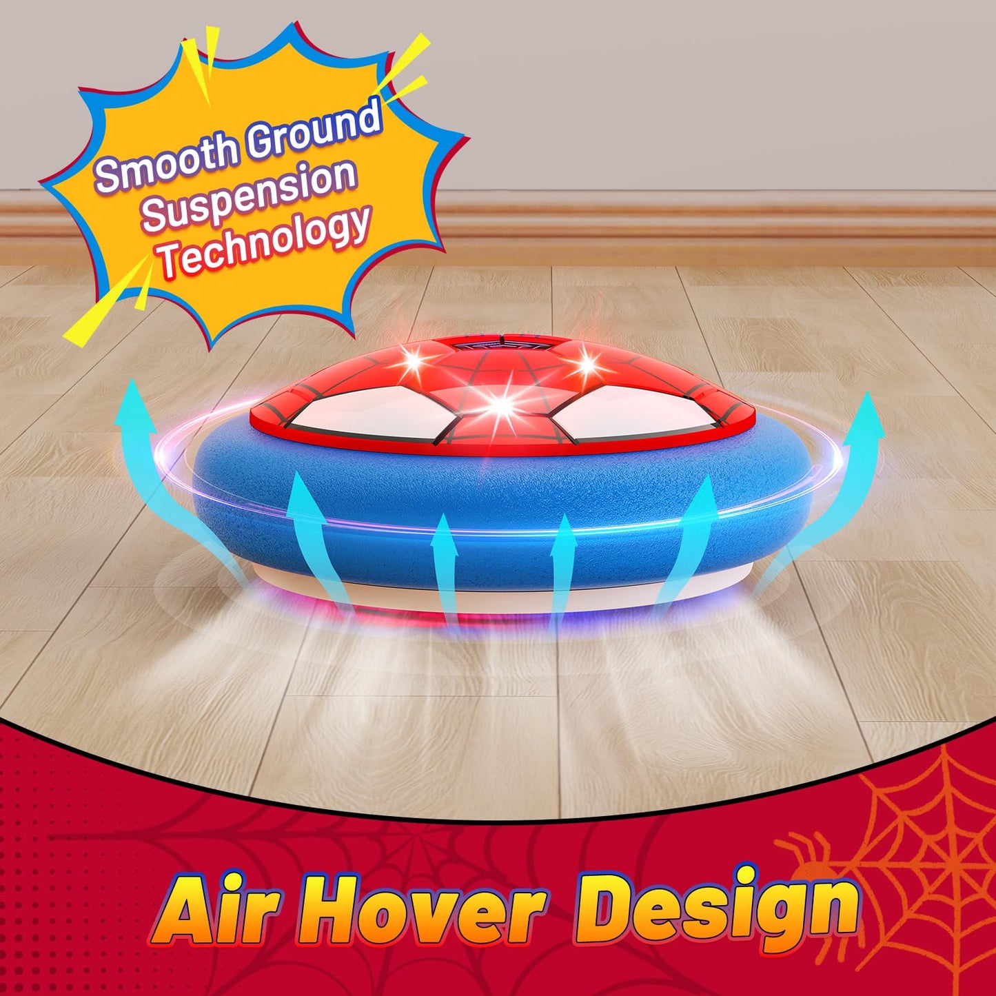 HopeRock Soccer Toys 2 Pack: LED Hover Balls for Indoor Fun