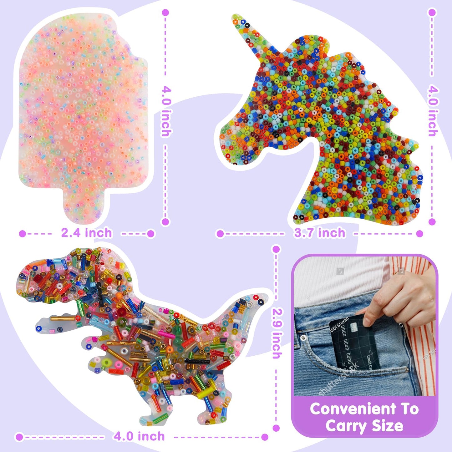 hopihy Skin Picking Fidget Toy – Dinosaurs Picking Pad for Sensory Focus