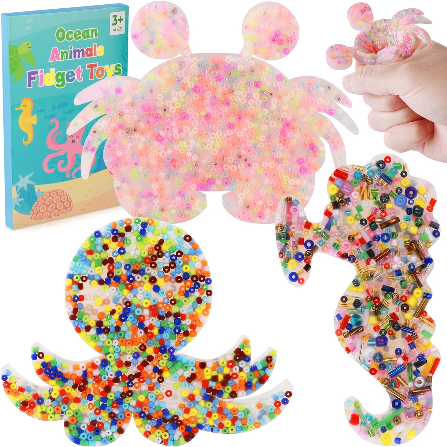 Hopihy Picky Pad – Sea Animals Sensory Fidget Pad for Focus, Calm, and Creative Play