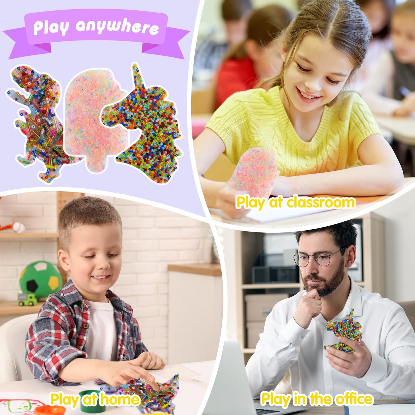 hopihy Skin Picking Fidget Toy – Dinosaurs Picking Pad for Sensory Focus