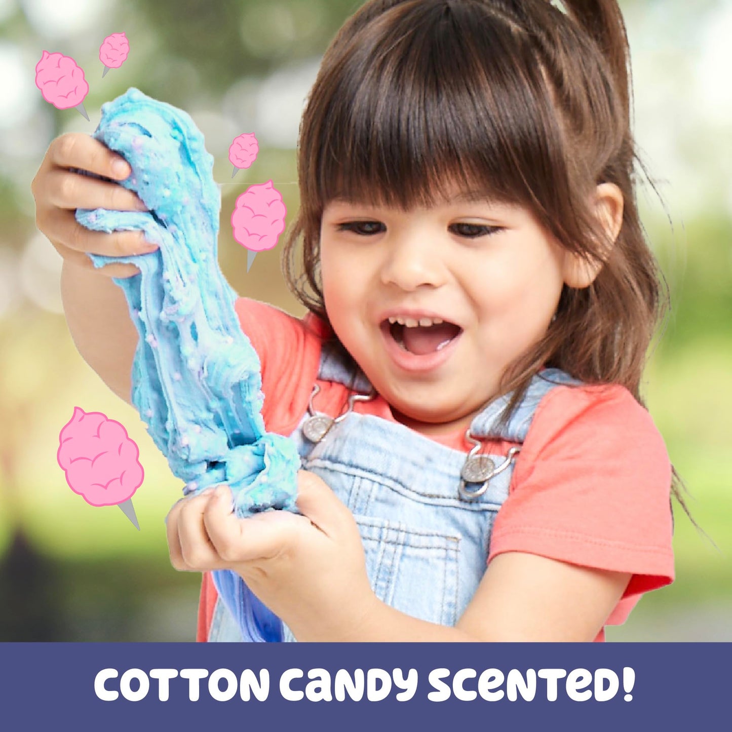 Official Bluey SLIMYGLOOP Mix'Ems: Pre-Made Cloud Slime, Bubblegum Scent | Horizon Group USA