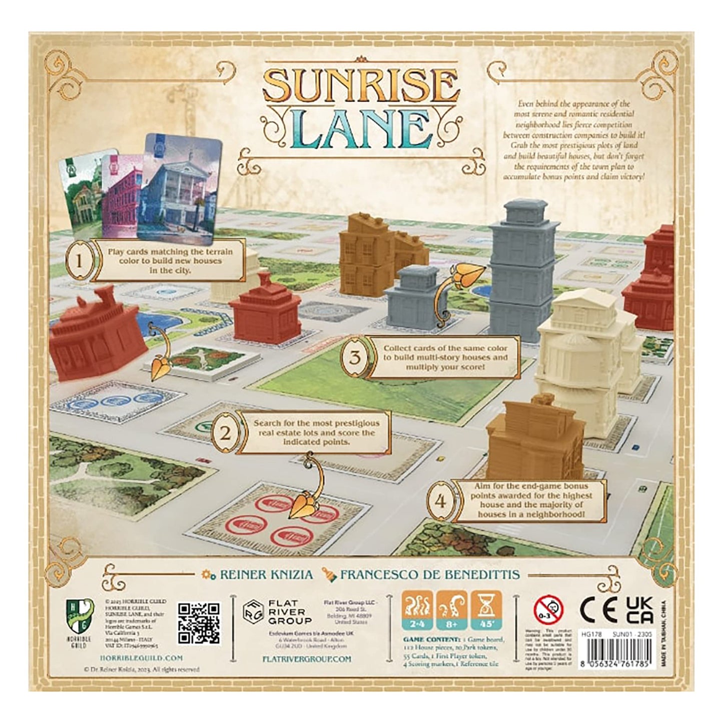 Horrible Guild Sunrise Lane — Strategy Board Game for 2-4 Players, 45 Minutes, Ages 8+