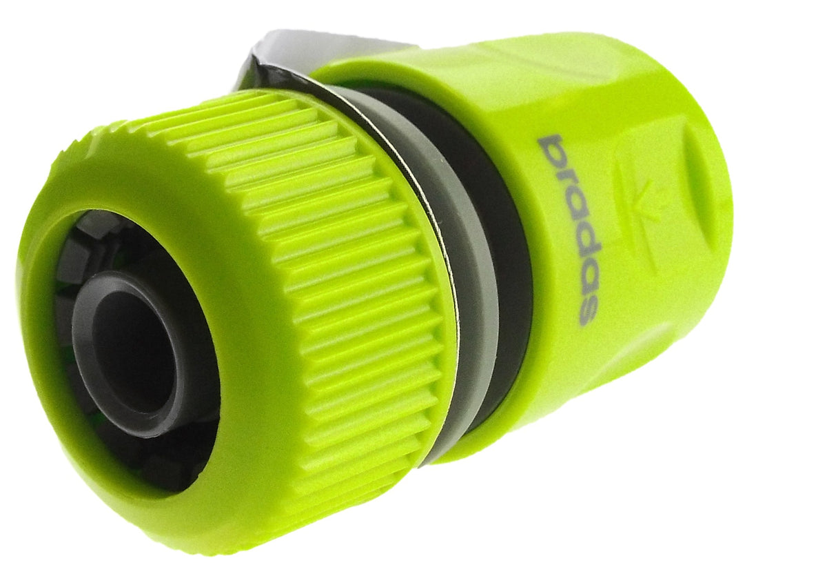 Female Hose Connector, 1/2" or 5/8" Hose, Lime