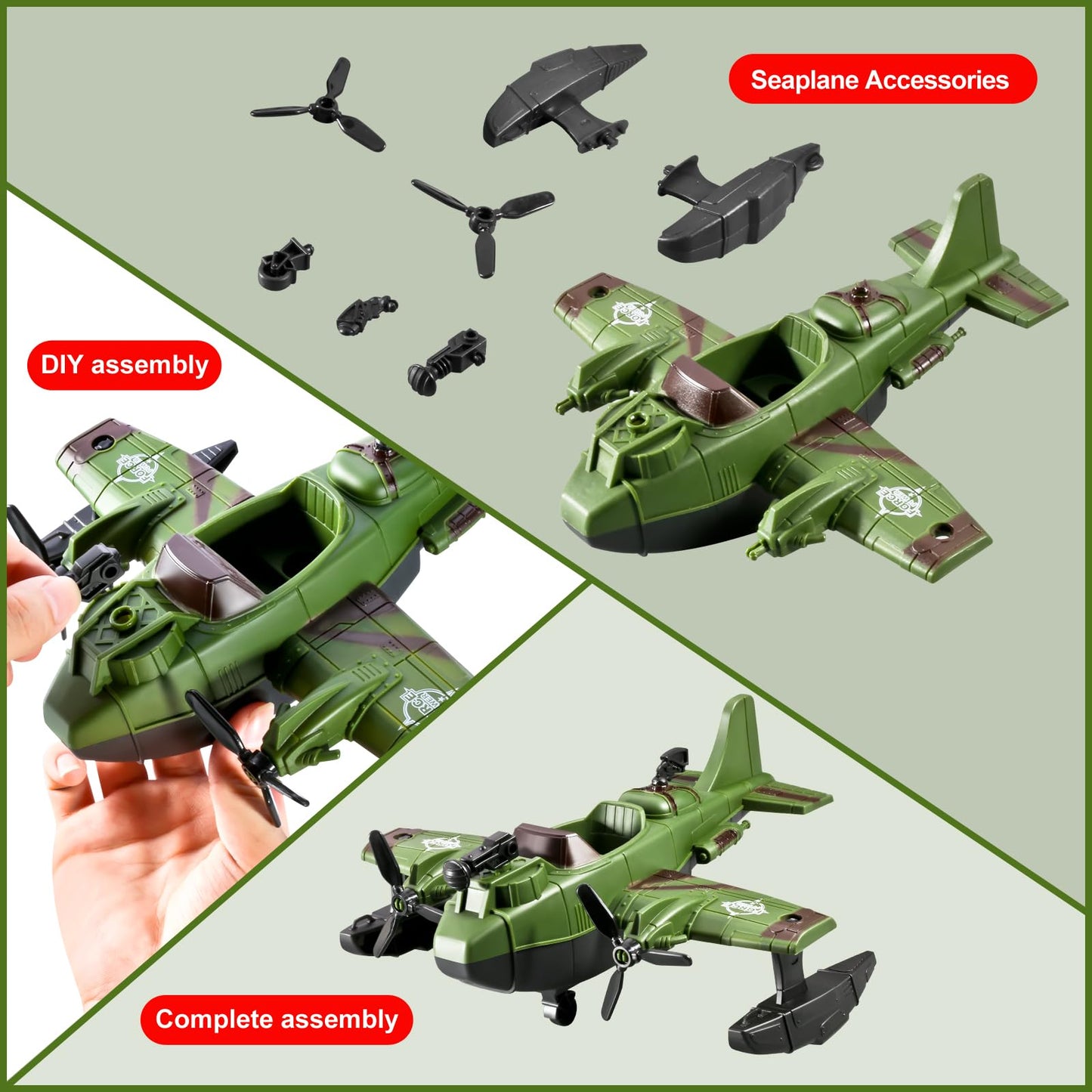 HOSPONY 58-in-1 Army Toys for Boys – Military Vehicles, Action Figures & Gear