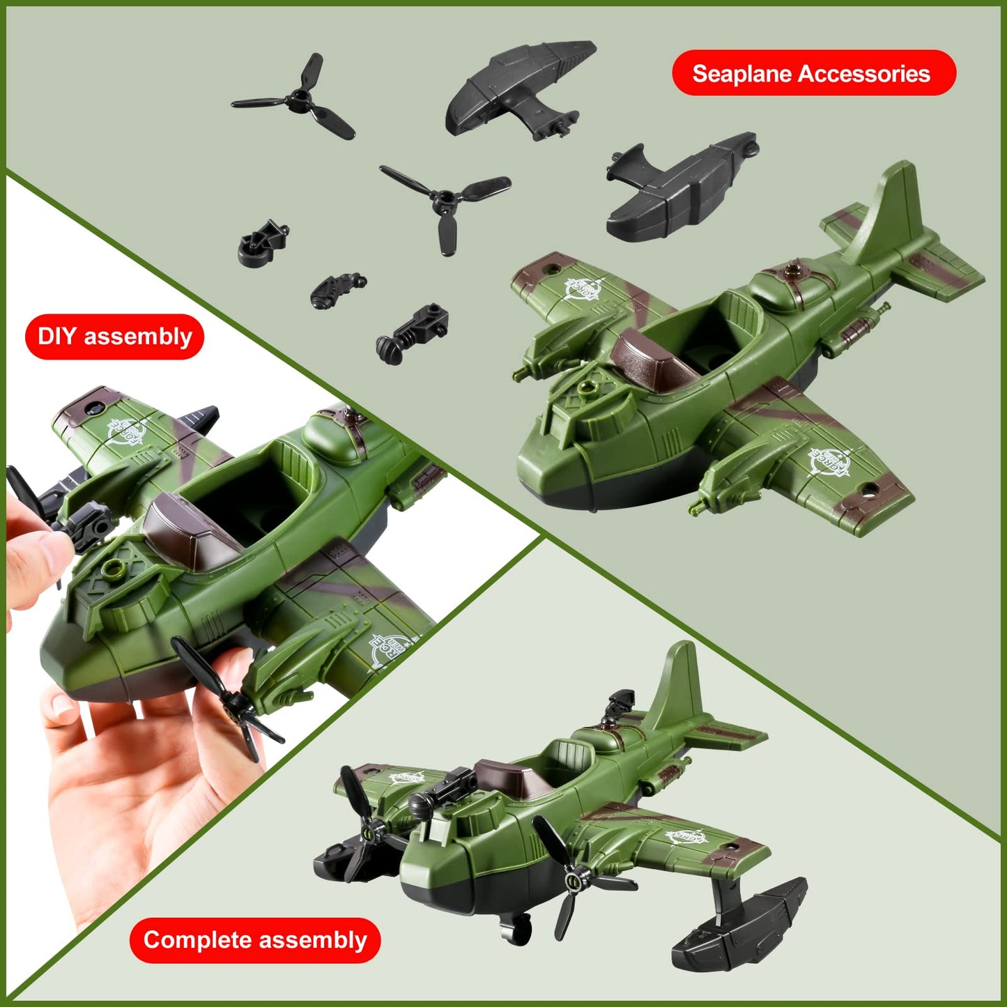 HOSPONY 78-in-1 Army Men Toys Set – Realistic Vehicles & Figures for Imaginative Play