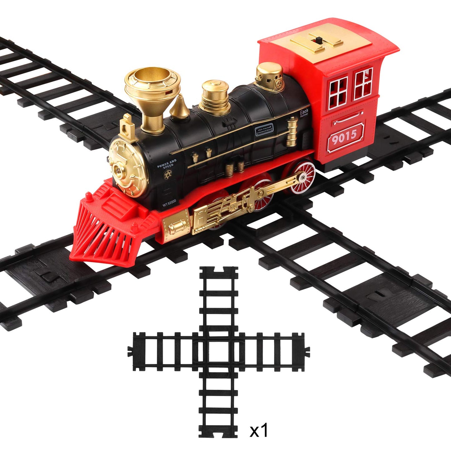 Hot Bee Train Tracks Accessories 6cm Wide for 9015 Trains | Replacement Rails & Cross Track Kit