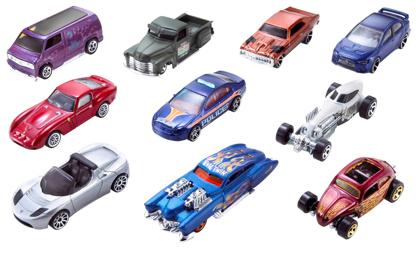 Hot Wheels 10-Car Gift Pack – 1:64 Scale Cars for Kids & Collectors (Amazon Exclusive)