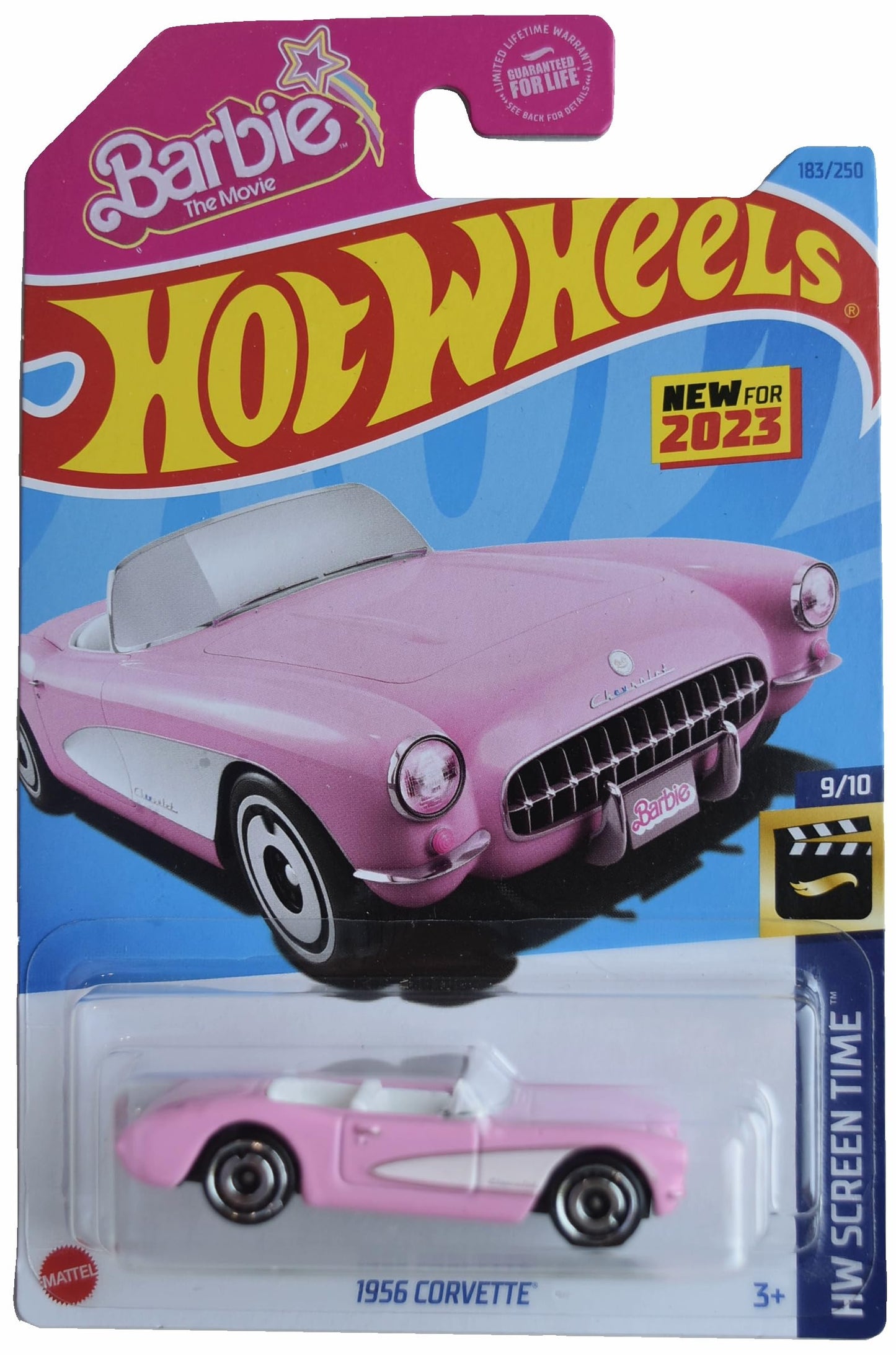 Hot Wheels 1956 Corvette HW Screen Time Pink 1:64 Die-Cast
