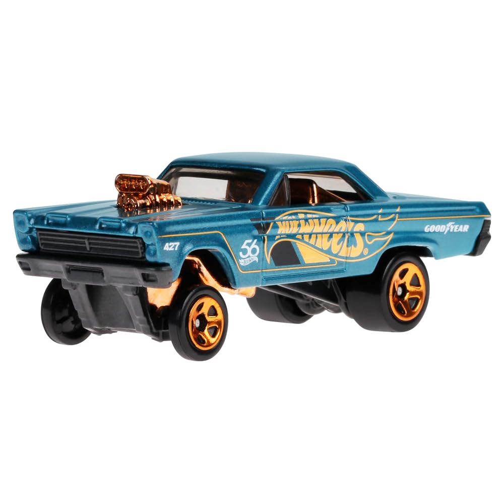 Hot Wheels Collectible Die-Cast Vehicle - 1965 Mercury Comet Cyclone Teal & Gold (HDH54-4/6)