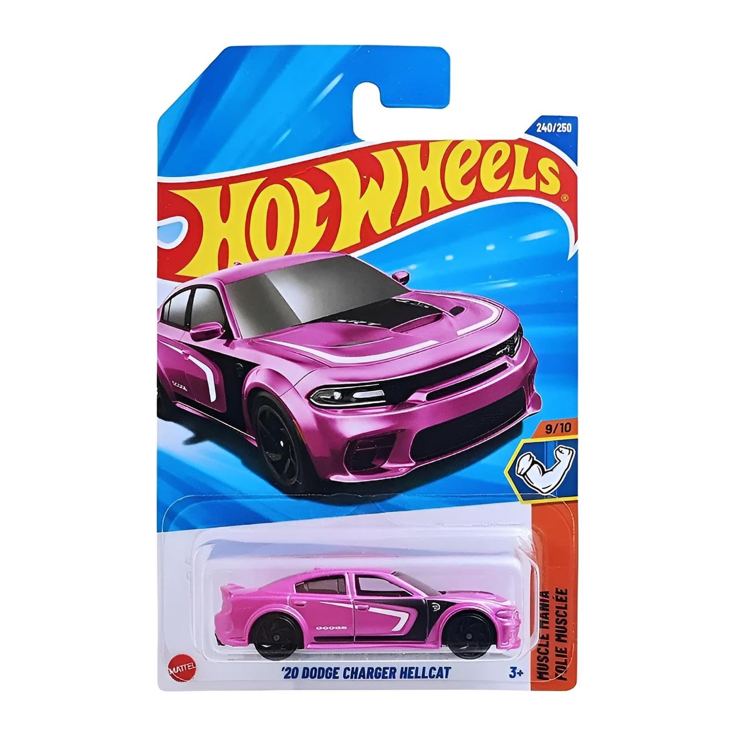Hot Wheels '20 Dodge Charger Hellcat (JBB45) - 1:64 Licensed Pink Muscle Car | Muscle Mania 2025