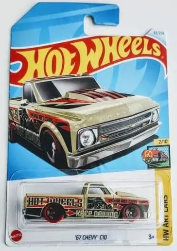 Hot Wheels '67 Chevy C10 – HW Art Cars 2/10 | 1/64 Diecast Metal Car