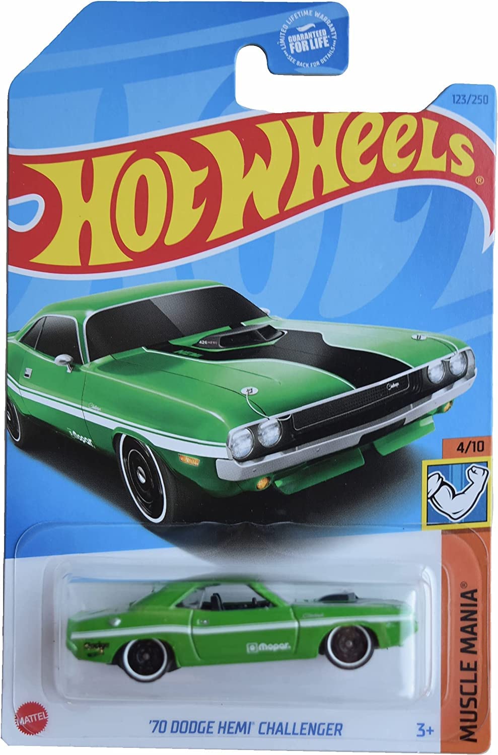 Hot Wheels 1970 Dodge Hemi Challenger – Muscle Mania Green 123/250 (1:64 Die-Cast)