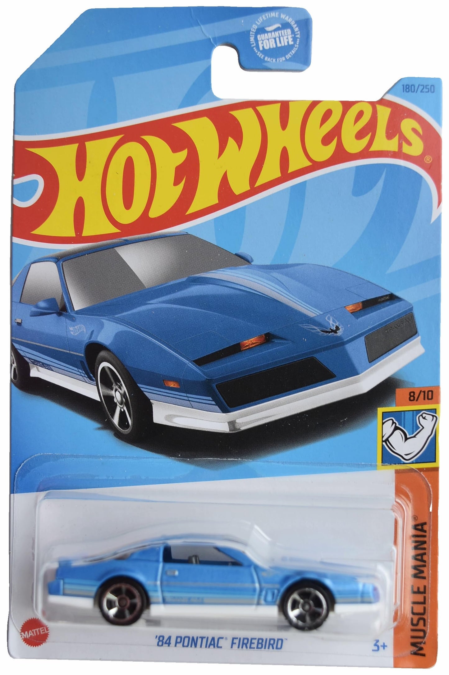 Hot Wheels 84 Pontiac Firebird - Muscle Mania Blue 1:64 Die-Cast