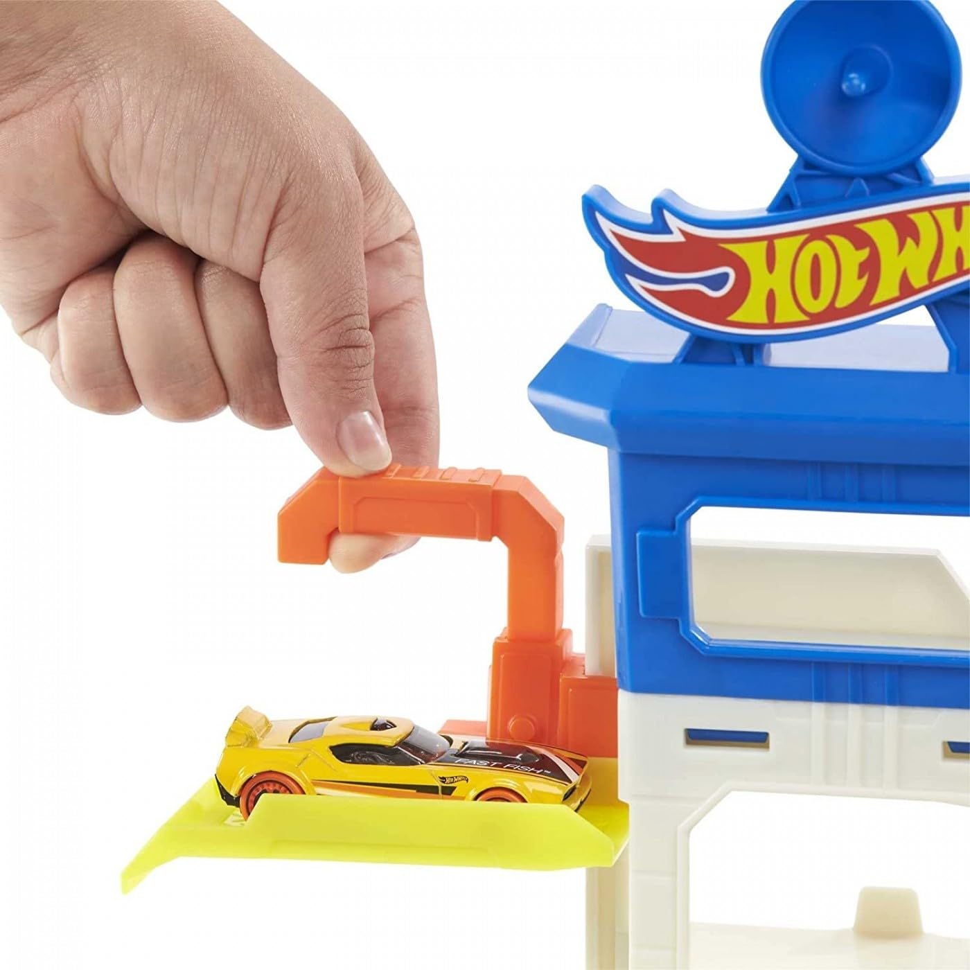 Hot Wheels Attacking Shark Escape Playset - City Parking Garage Adventure