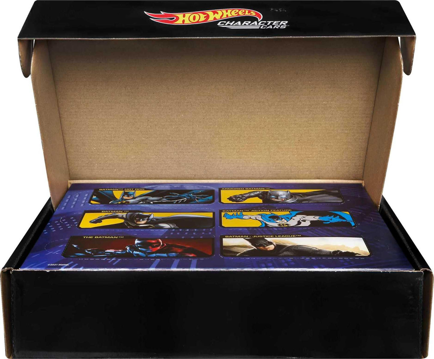 Hot Wheels Batman 6-Pack Cars – 6×1:64 Scale Bat-Character Vehicles (Styles May Vary)