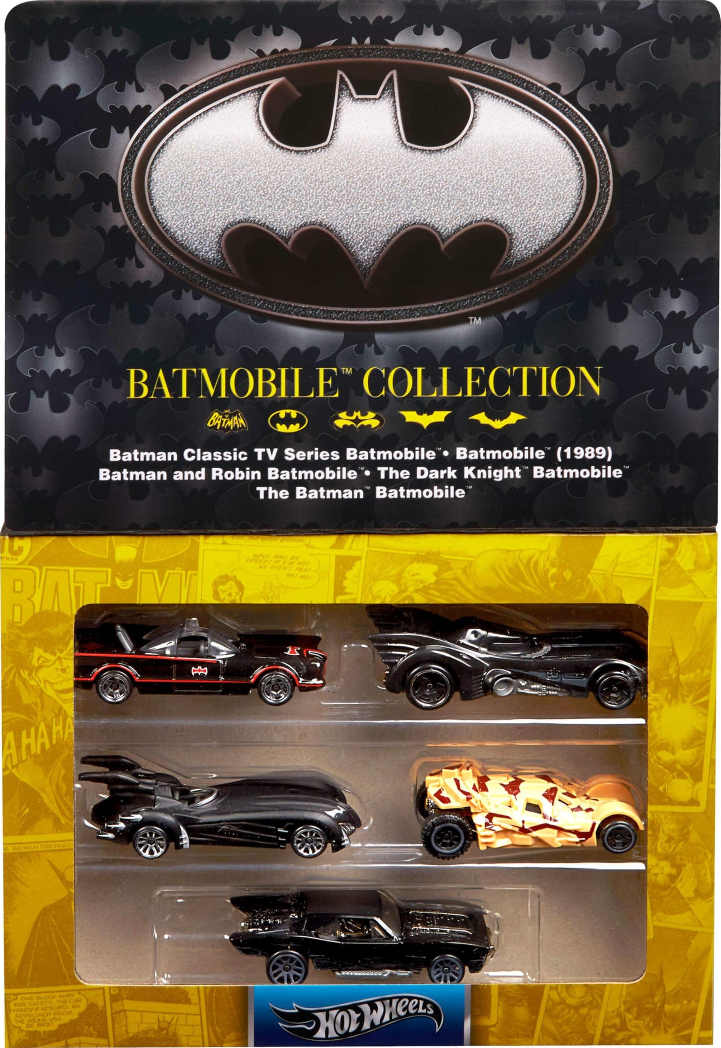 Hot Wheels Batman 85th Anniversary Batmobiles 1:64 Die-Cast 5-Pack – Exclusive Packaging