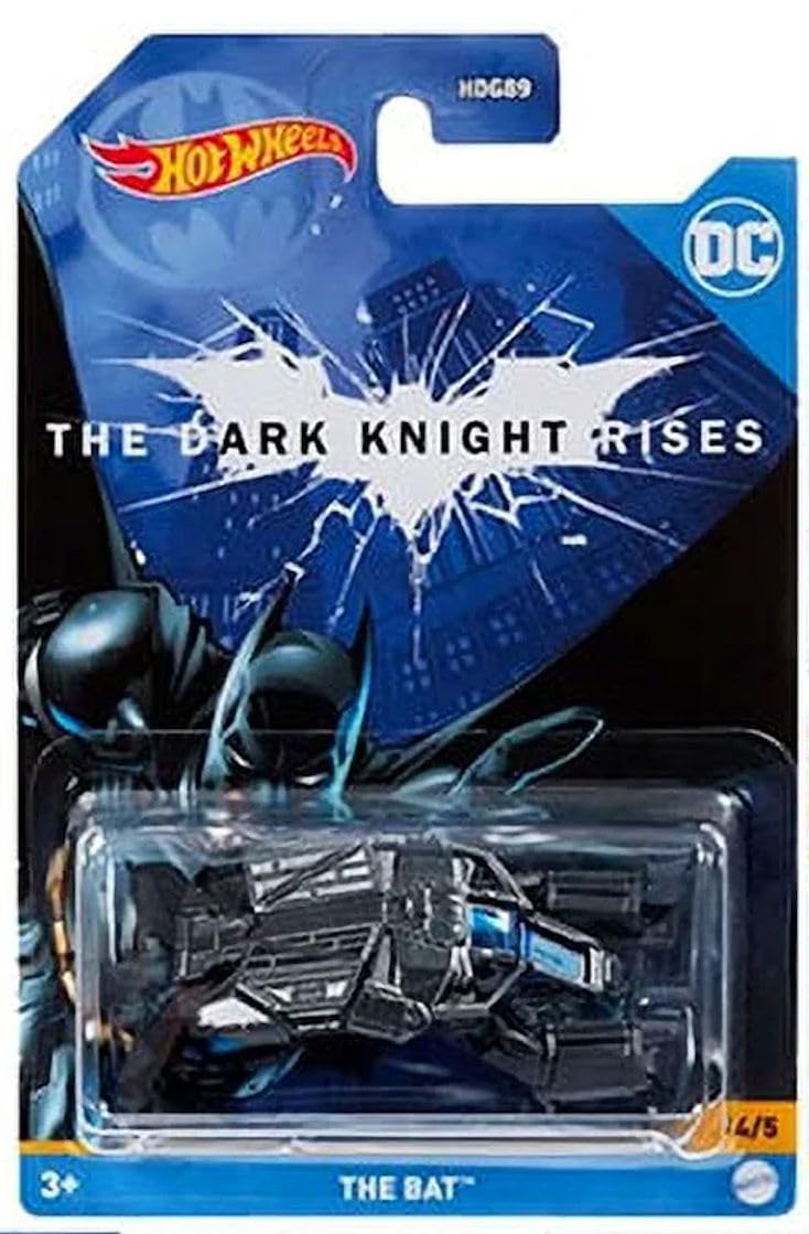 Hot Wheels Batman 2022 Batmobile Bundle — Complete 5-Car Diecast Set (Mix 3, HDG89-956C)